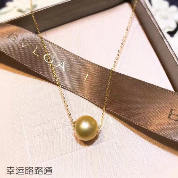 3D硬金幸运转运珠路路通 18k金南洋金珠夹金片项链 礼物 一件代发